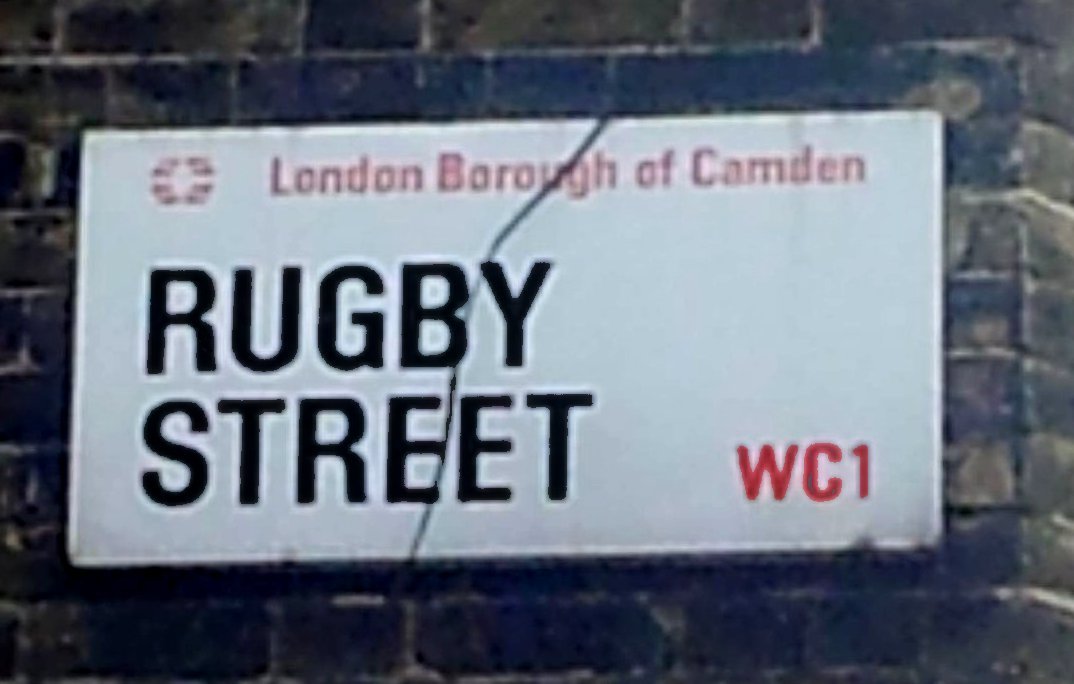 Rugby Street Sign